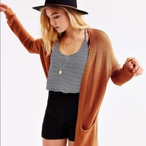 Urban Outfitters BDG Burnt Orange Cardigan Sweater